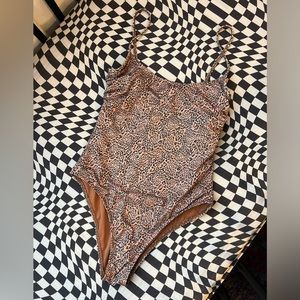 Billabong leopard one piece swimsuit